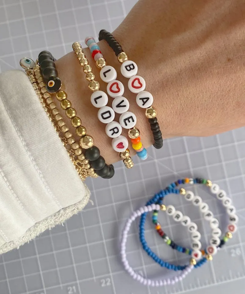Ojo Bracelet Matte Black Agate – Gold