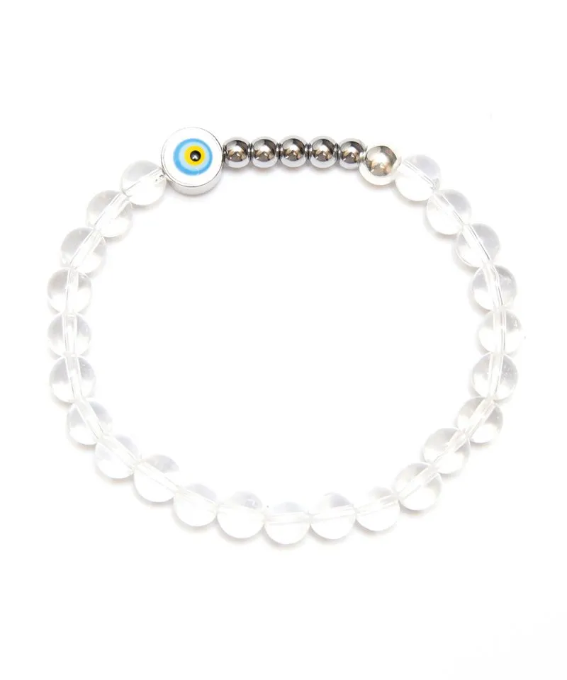 Ojo Bracelet Clear Quartz – Silver