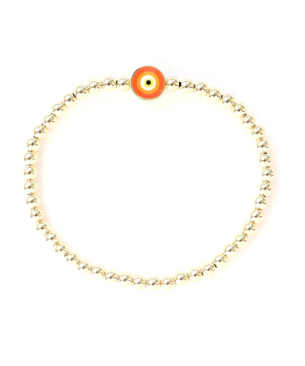 14k Gold Filled Evil Eye Spacer Beads for thread wire chain Gold Eye C –  HarperCrown