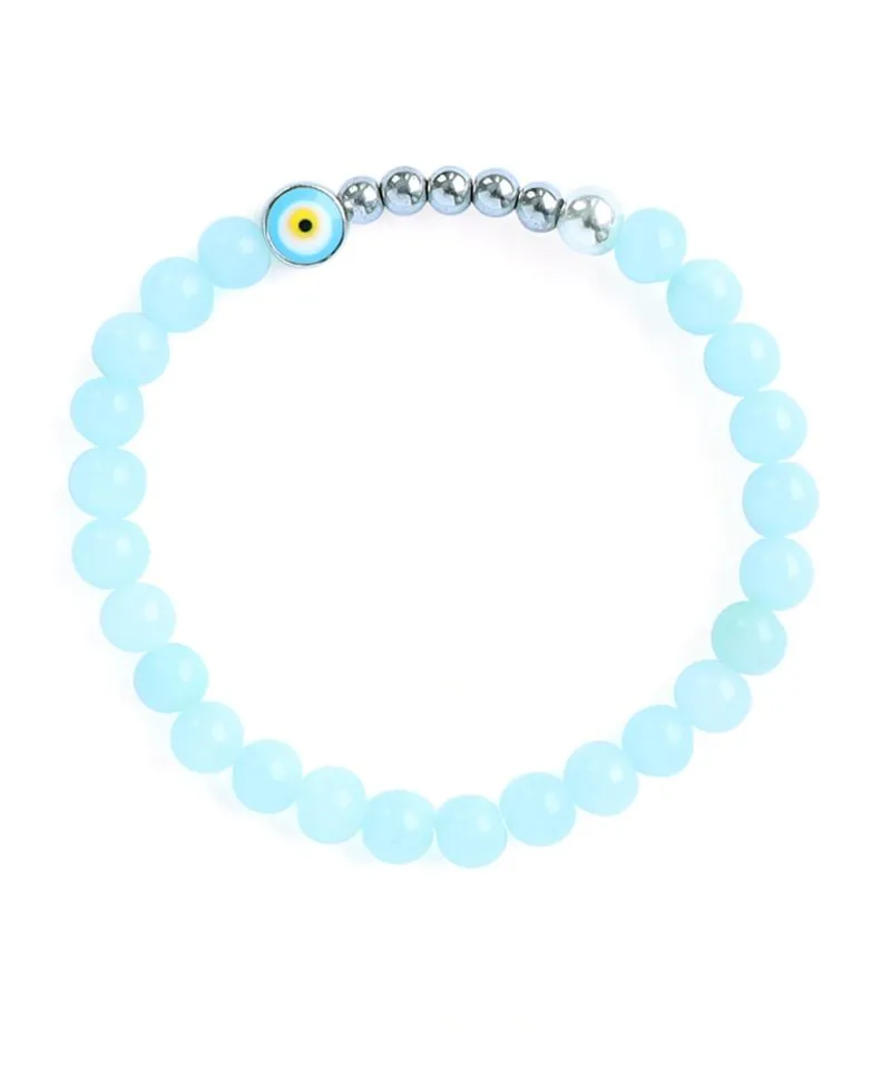 Ojo Bracelet Aqua – Silver