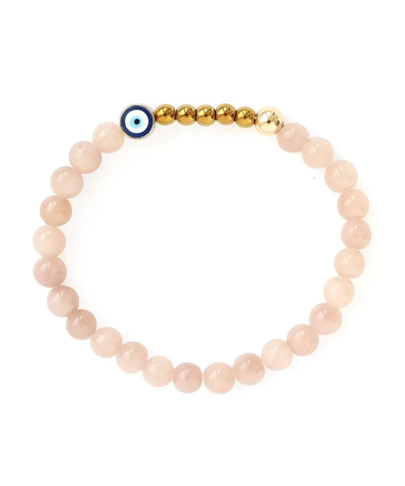 Ojo Bracelet Dusty Rose – Gold