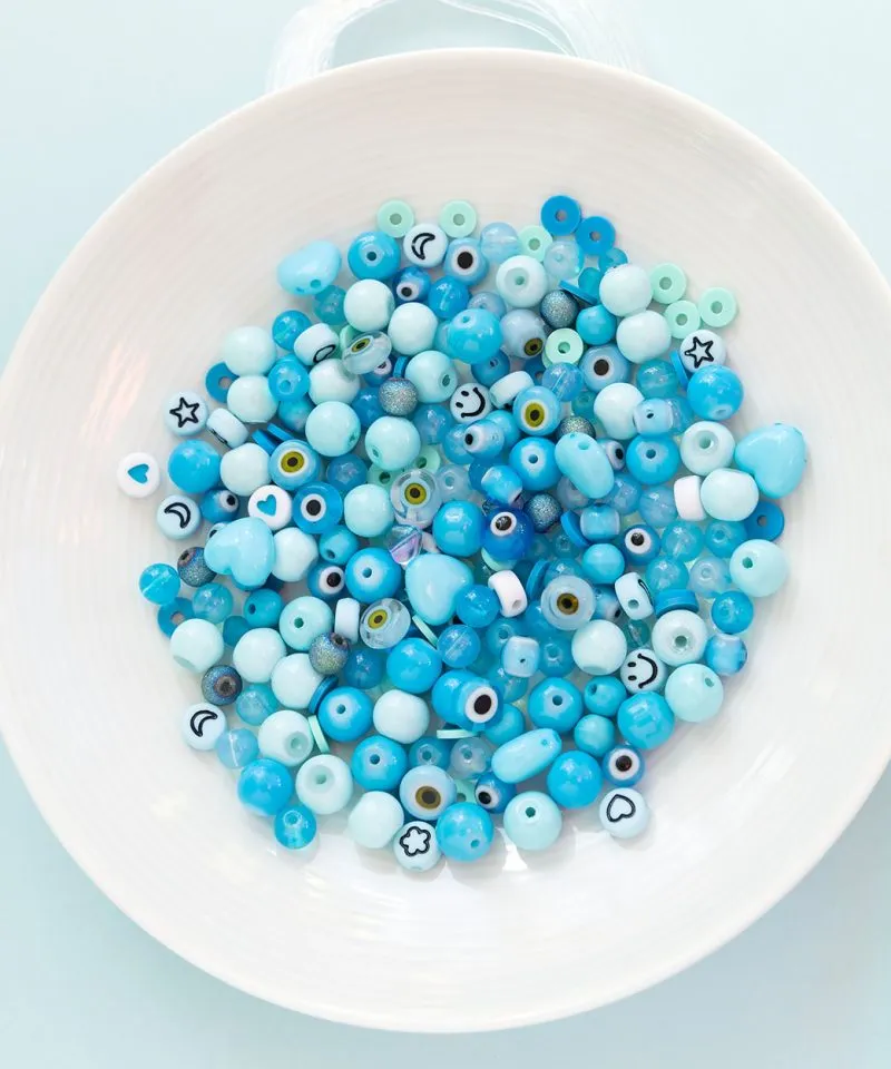 Monochrome Bracelet Bead Kit – Blue